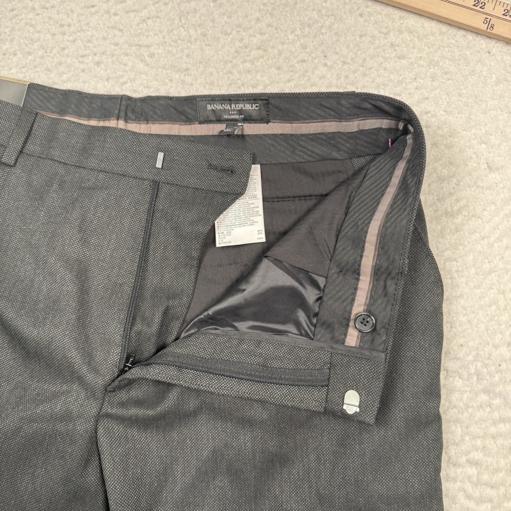 Banana Republic Tailored Pants in Charcoal Gray- 35x32 - Picture 11 of 14